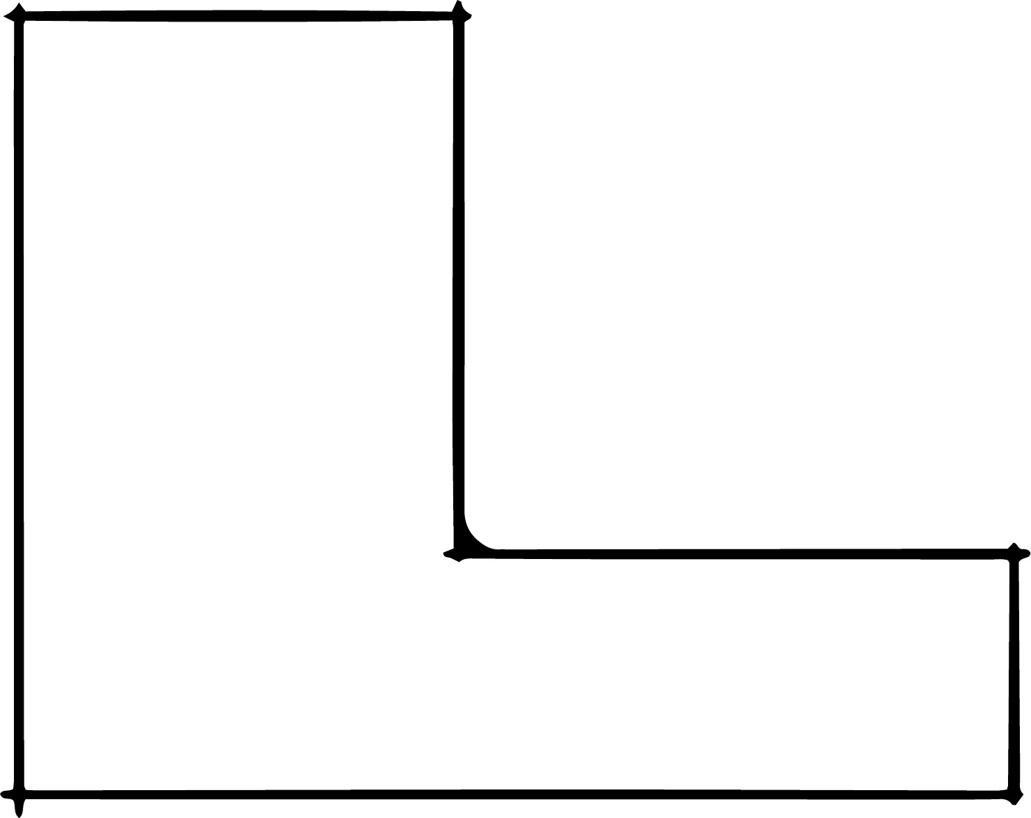 Rámová lišta DANTIK - 2968 | L černé tlusté