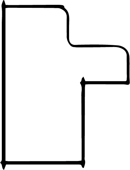 Rámová lišta DANTIK - 3110 | NINA černá AU linka