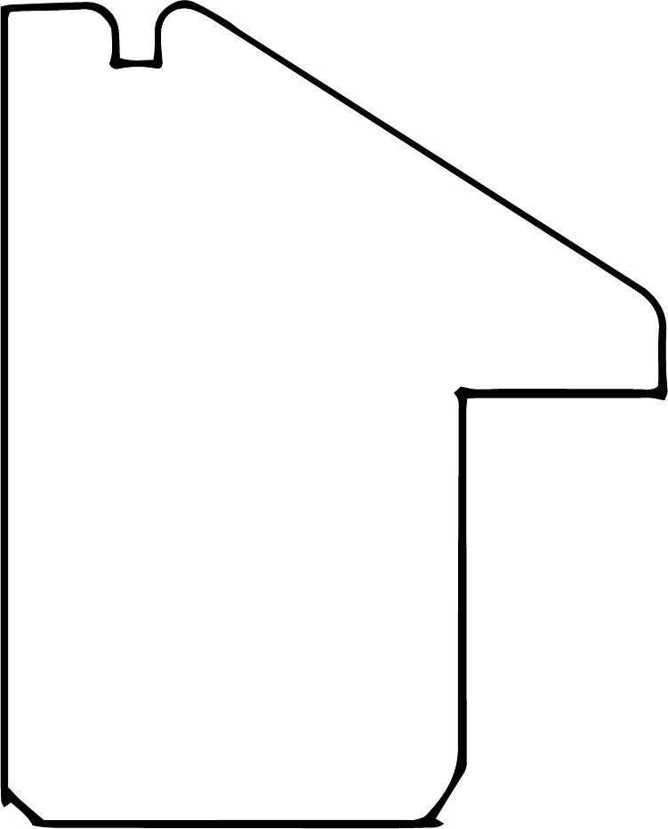 Rámová lišta DANTIK - 3140 | INCLINATA colori Bílá