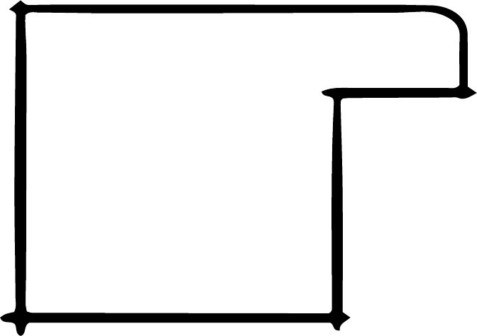 Rámová lišta DANTIK - 1450 | Kořenice 20 mm tmavá