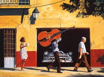 80x60 | Contrebasse en balade ( Bertrand Alain )