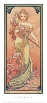 22x50 | Printemps, 1900 ( Mucha Marie Alphonse )