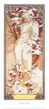 22x50 | Hiver, 1900 ( Mucha Marie Alphonse )