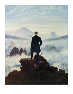 70x90 | Der Wanderer im Nebelmeer ( Friedrich Caspar David )