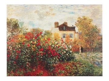 70x50 | Il giardino e la casa ( Monet Claude )