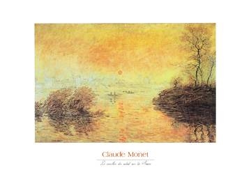 70x50 | Le coucher du soleil la Seine ( Monet Claude )
