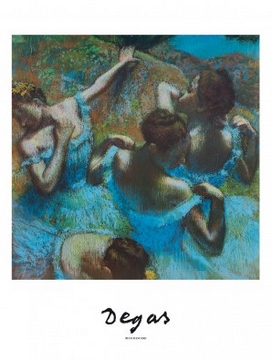 60x80 | Blue Dancers ( Degas Edgar )