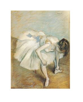 24x30 | Danseuse nouant son brodequin ( Degas Edgar )