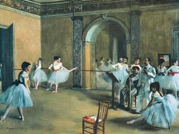 80x60 | The Dance Foyer at the Opera ( Degas Edgar )