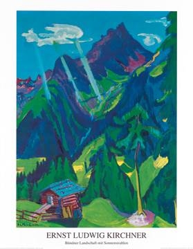 70x90 | Bündner Landschaft ( Kirchner Ernst Ludwig )