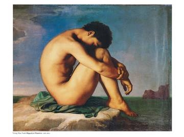80x60 | Young Man Nude ( Flandrin Hippolyte )