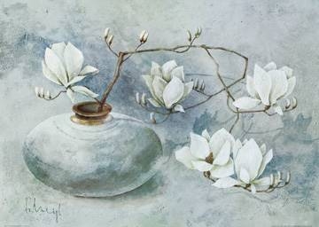 70x50 | Oriental Magnolias I ( Heigl Franz )