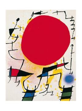 40x50 | Le soleil rouge ( Miro Joan )