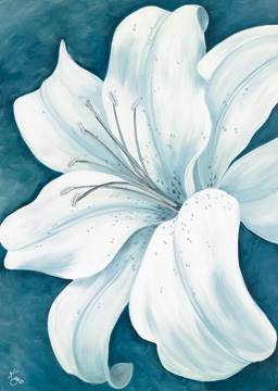 50x70 | Wistful Lily I ( Lake Kaye )