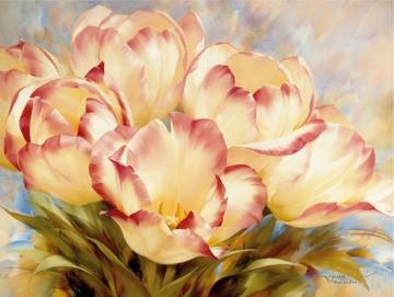 80x60 | Champagne Red Tulips ( Levashov Igor )