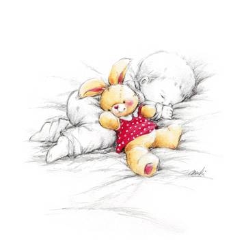 30x30 | Sleepy Time I ( Makiko )