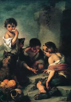 48x69 | Buben beim Würfelspiel ( Murillo B.E. )