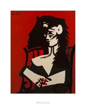 40x50 | Jacqueline a Mantil ( Picasso Pablo )