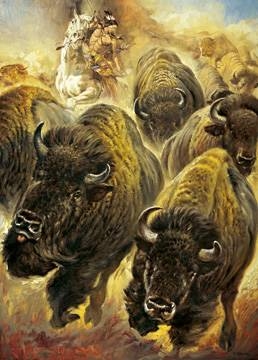 50x70 | Büffeljagd ( Casaro Renato )