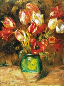 60x80 | Tulips in a Vase ( Renoir Auguste )