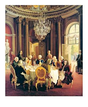 50x60 | Die Tafelrunde ( von Menzel Adolph )