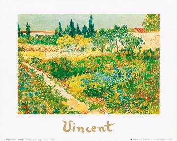 30x24 | Garden with flowers ( Van Gogh Vincent )