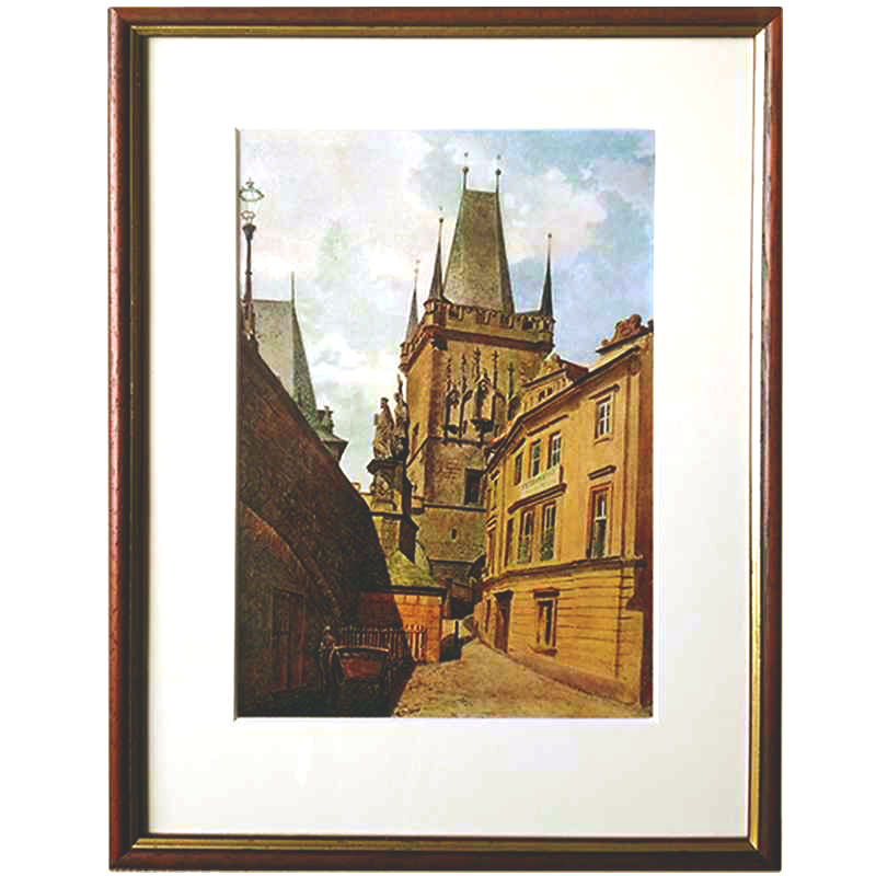 Jansa Václav - Jansa,Malostranska most.vez | 26.8x35.3