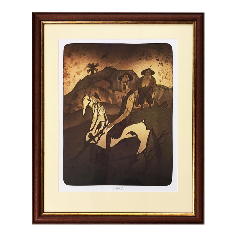 Born Adolf - Vesničan na koni | 46.3x53.8