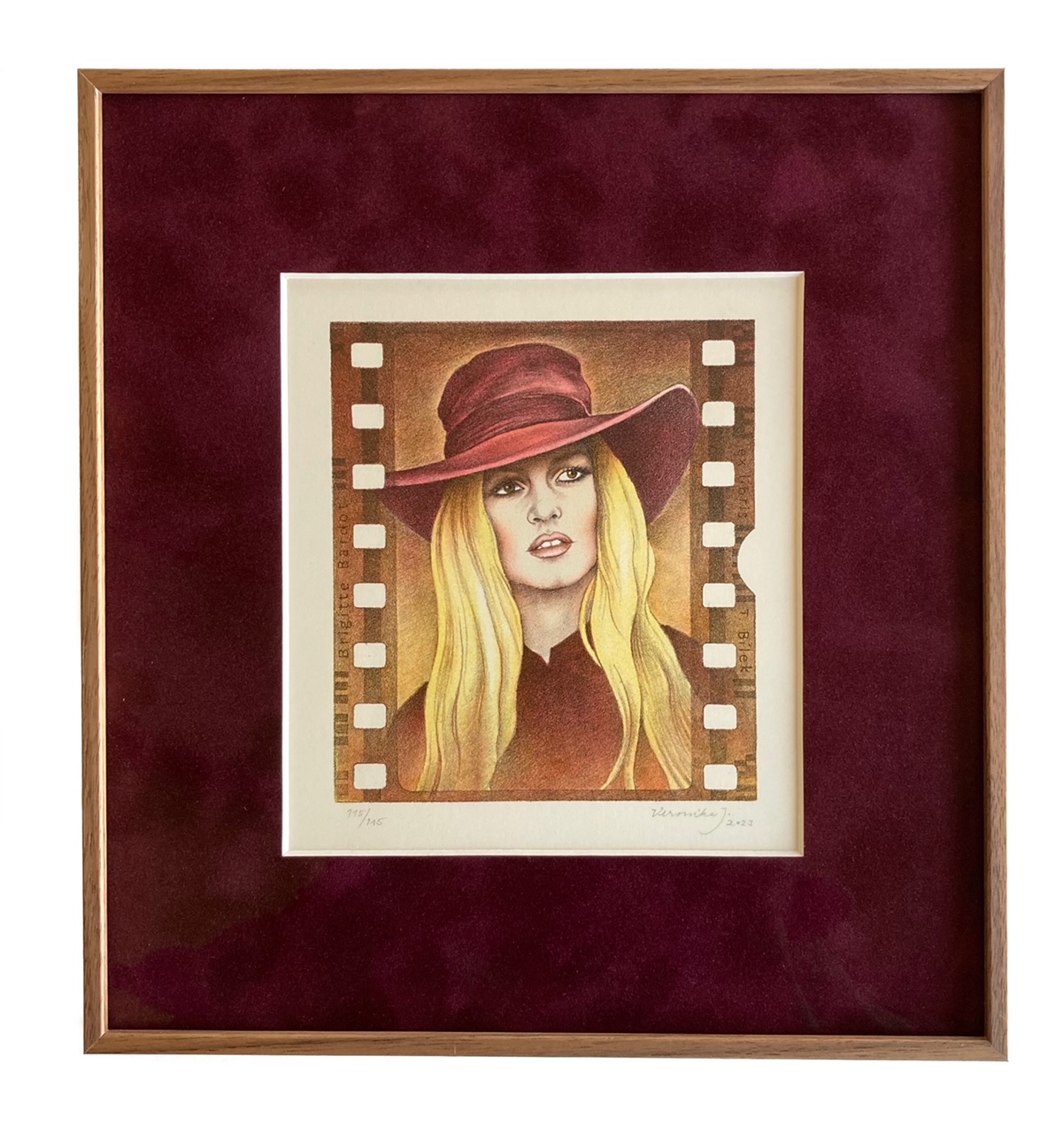 Jelenová Veronika - B. Bardot | 25.0x26.6