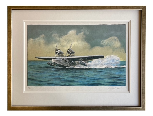 Ptáček Petr - Letadlo Hydroplán | 53.6x41.1