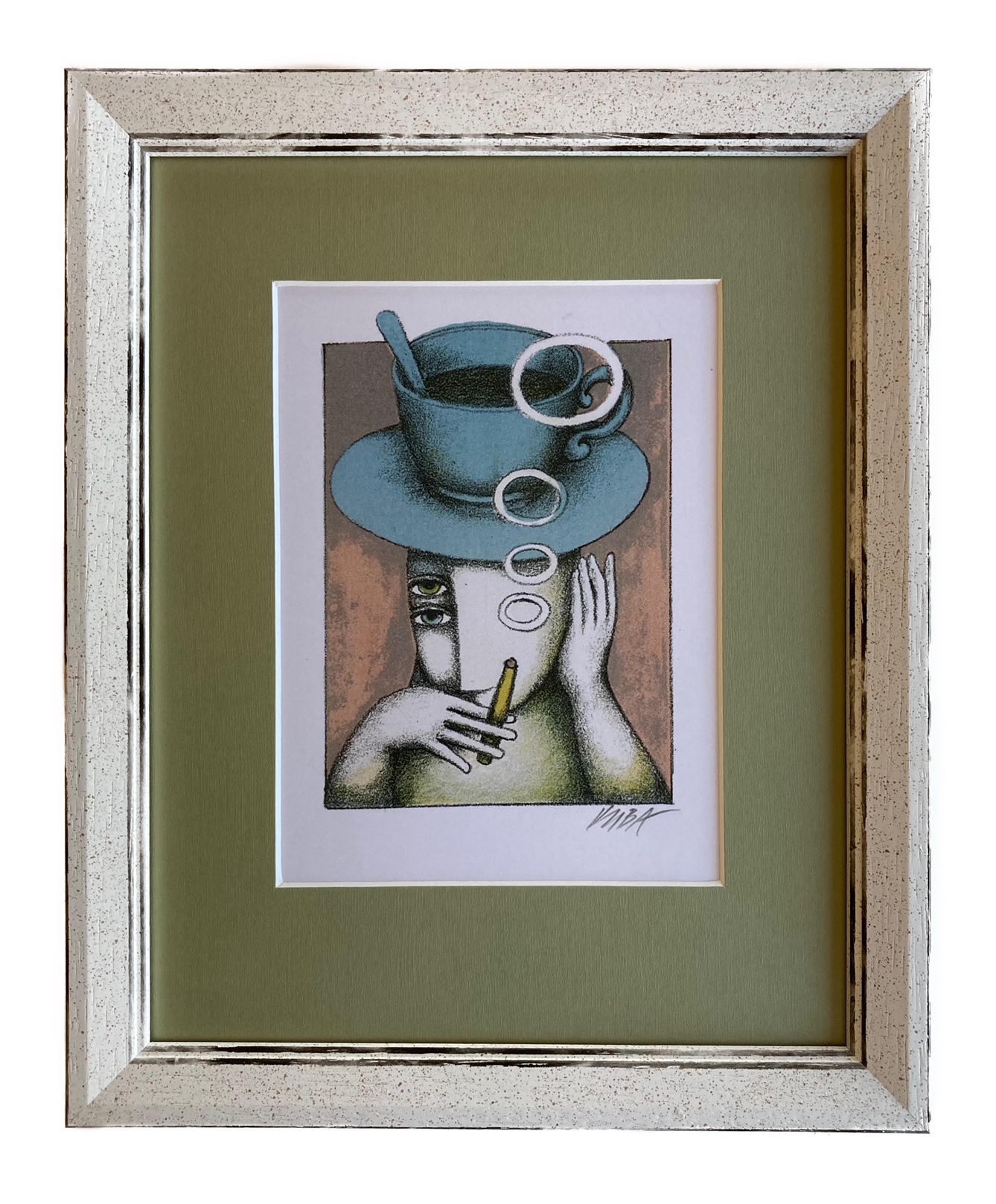 Krejčí Kuba - Kafe a cigáro | 24.7x30.2