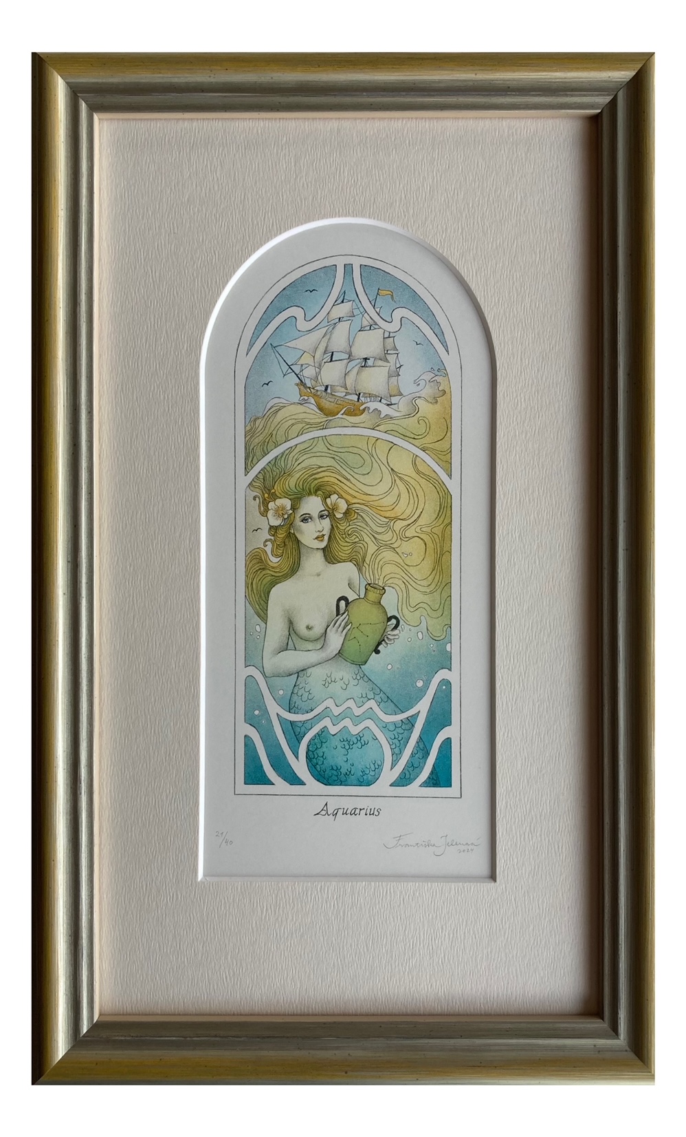 Jelenová Františka - Aquarius | 21.9x34.9