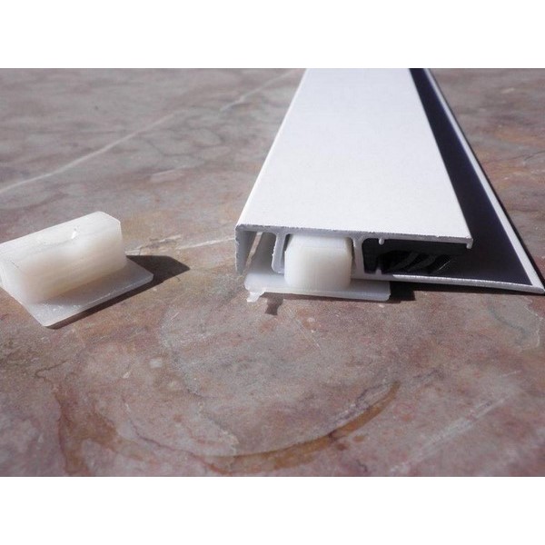 Závěsný systém na obrazy - Info Rail koncovka bílá