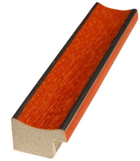 Rámová lišta DANTIK - 1257 | THONET červená malá