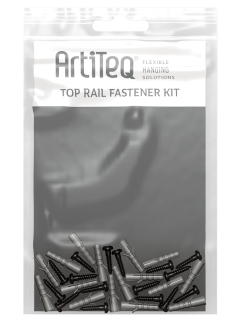 Instalační set TopRail černý 3m