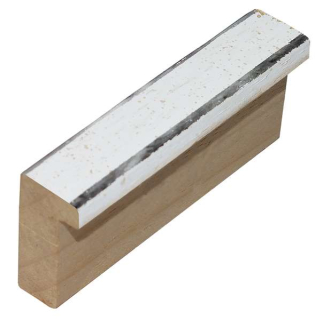 Rámová lišta DANTIK - 2657 | AKVAREL Bílá vysoká