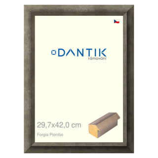 DANTIK rámeček 29,7x42 | Forgia Piombo (Plexi Čiré)