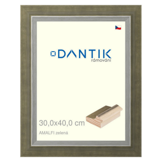 DANTIK rámeček 30x40 | AMALFI zelená (Plexi Čiré)