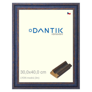 DANTIK rámeček 30x40 | LYON modrá (Plexi Čiré)