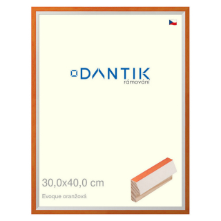 DANTIK rámeček 30x40 | EVOQUE oranžová (Plexi Čiré)