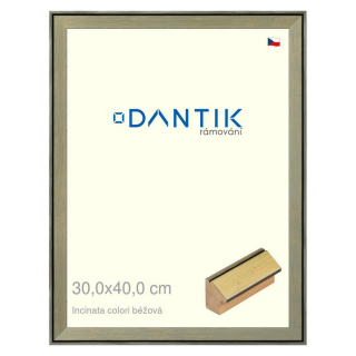 DANTIK rámeček 30x40 | INCLINATA colori béžová (Plexi Čiré)