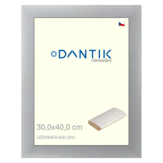 DANTIK rámeček 30x40 | LEDVINKA bílá (Plexi Čiré)
