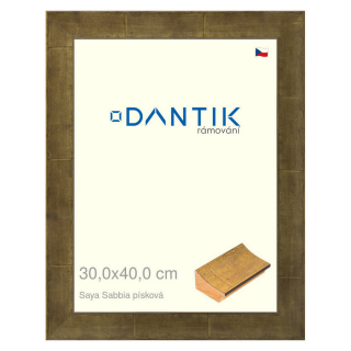 DANTIK rámeček 30x40 | Saya Sabbia písková (Plexi Čiré)