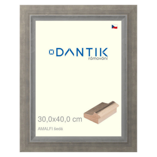 DANTIK rámeček 30x40 | AMALFI šedá (Plexi Čiré)
