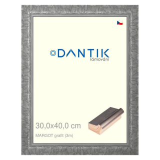 DANTIK rámeček 30x40 | MARGOT grafit (Plexi Čiré)