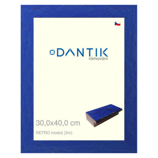 DANTIK rámeček 30x40 | RETRO modrá (Plexi Čiré)