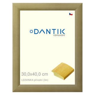 DANTIK rámeček 30x40 | LEDVINKA přírodní (Plexi Čiré)
