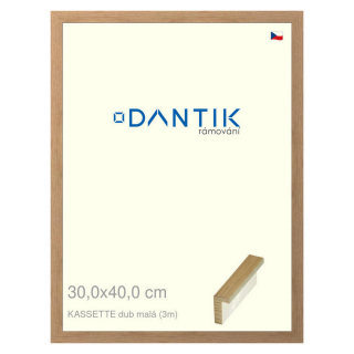DANTIK rámeček 30x40 | KASSETTE dub malá (Plexi Čiré)