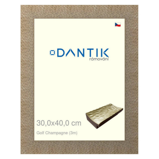 DANTIK rámeček 30x40 | Golf champagne (Plexi Čiré)
