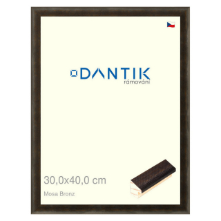 DANTIK rámeček 30x40 | Mosa bronz (Plexi Čiré)